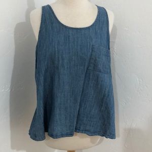 Jack by BB Dakota Denim Sleeveless Top Size S